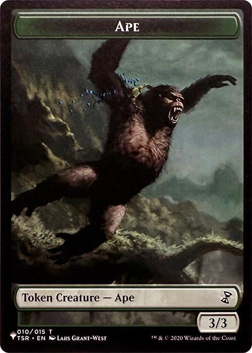 Ape Token (10) // Saproling Token (15) [TSR/WOC Set Symbol] [The List: Tokens] [Non-Foil]