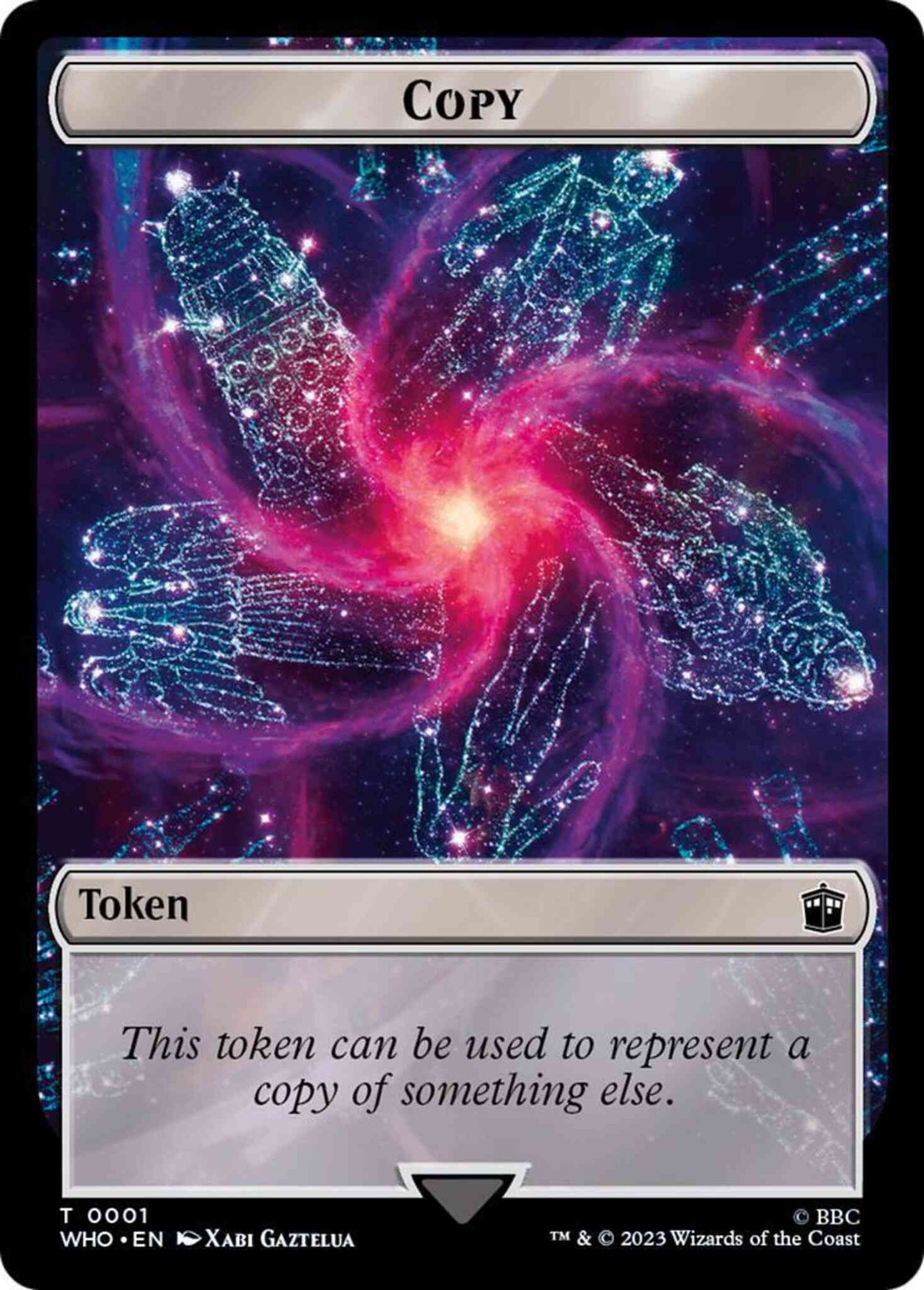 Copy Token (01) // Food Token (26) [Universes Beyond: Doctor Who: Tokens] [Non-Foil]