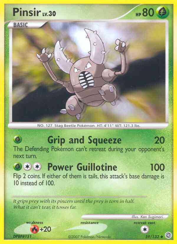 Pinsir - 59/132 - Uncommon [dp3-59] [Reverse Holo]