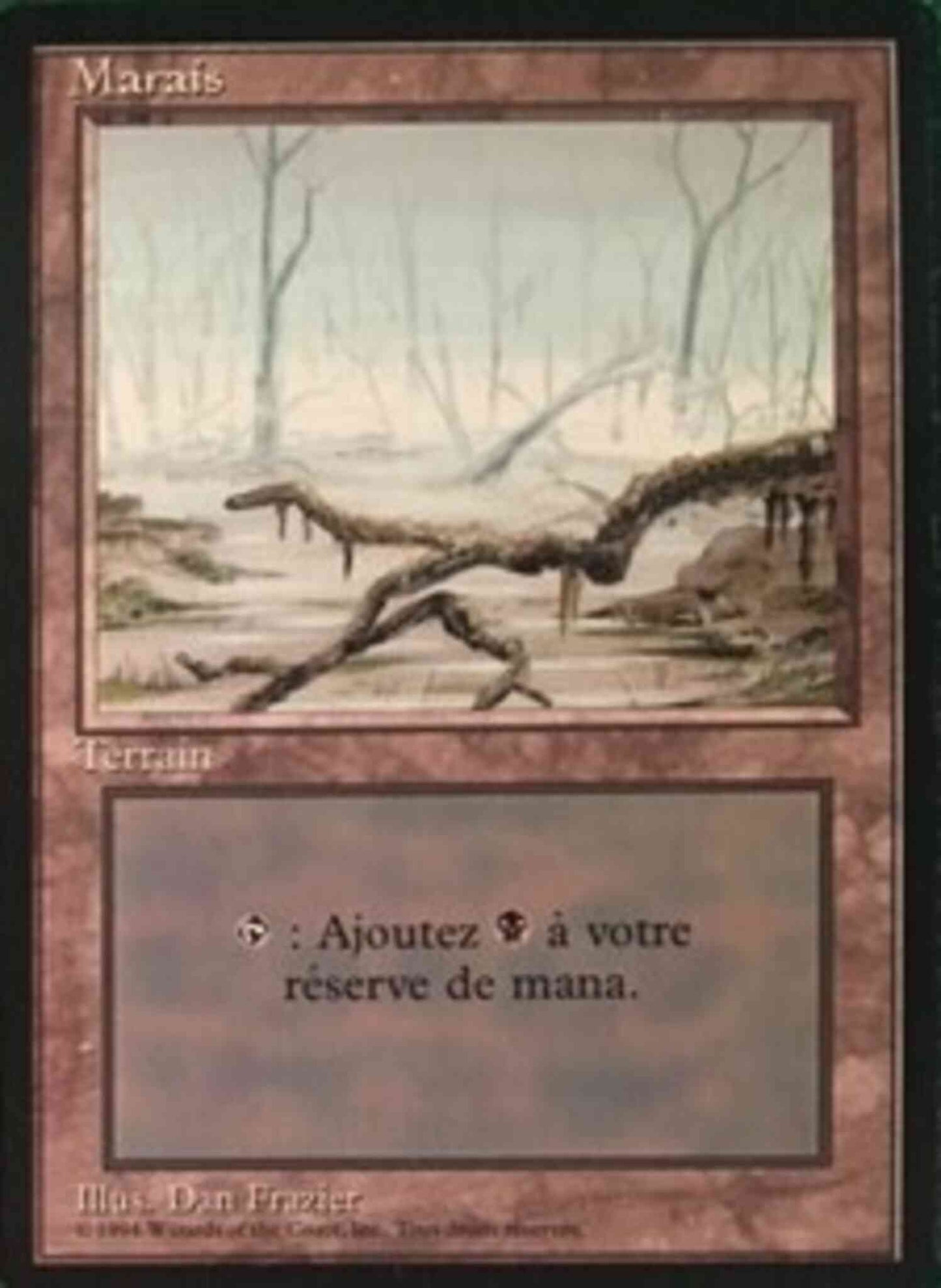 Swamp - French [Bottom Branch From Right] [298] [Foreign Black Border: French] [Non-Foil]