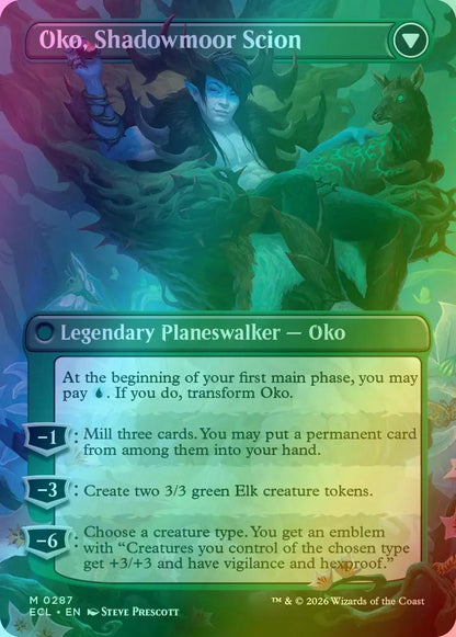 Oko, Lorwyn Liege // Oko, Shadowmoor Scion [287] [Borderless] [Lorwyn Eclipsed] [Foil]