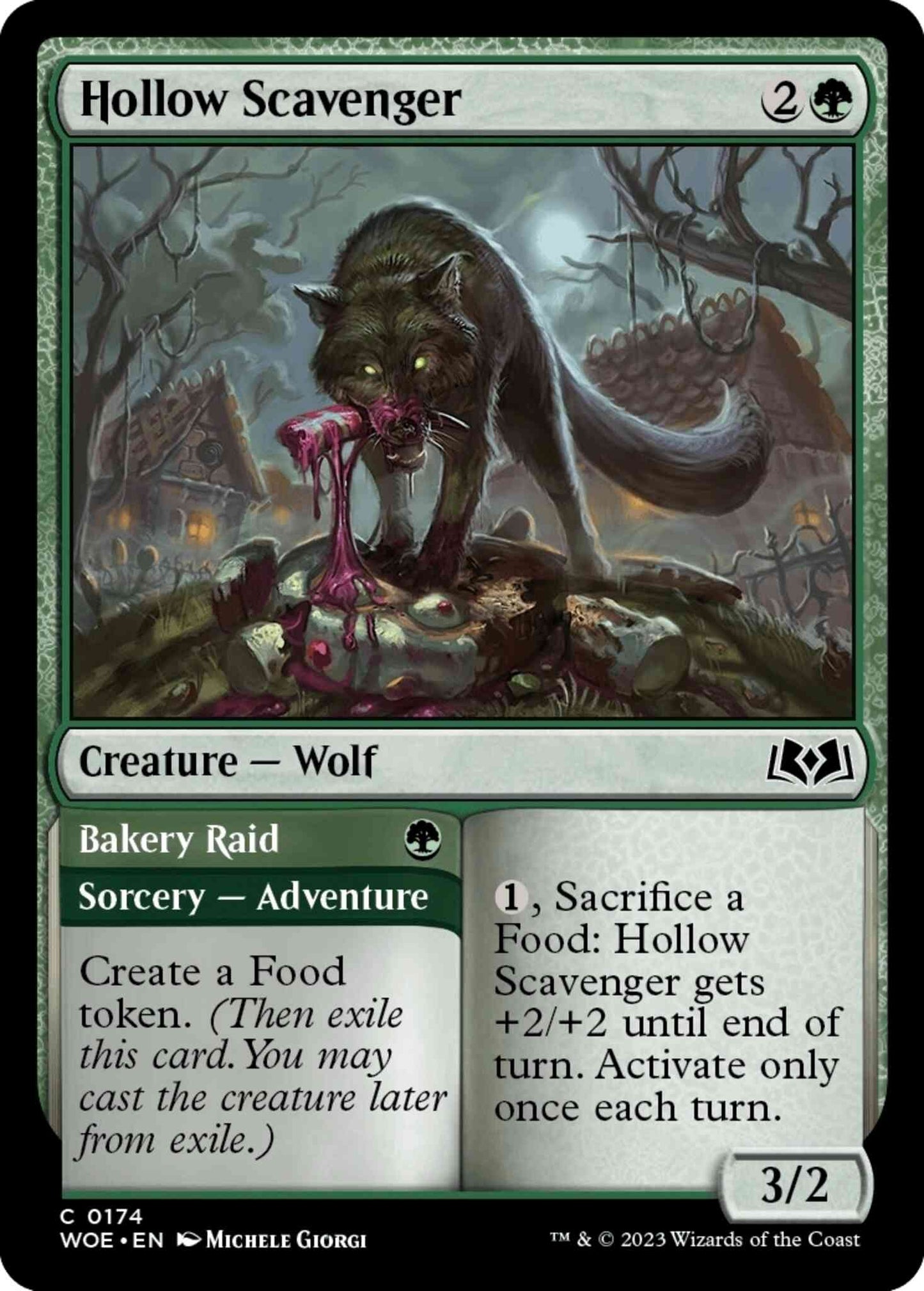 Hollow Scavenger // Bakery Raid [174] [Wilds of Eldraine] [Non-Foil]