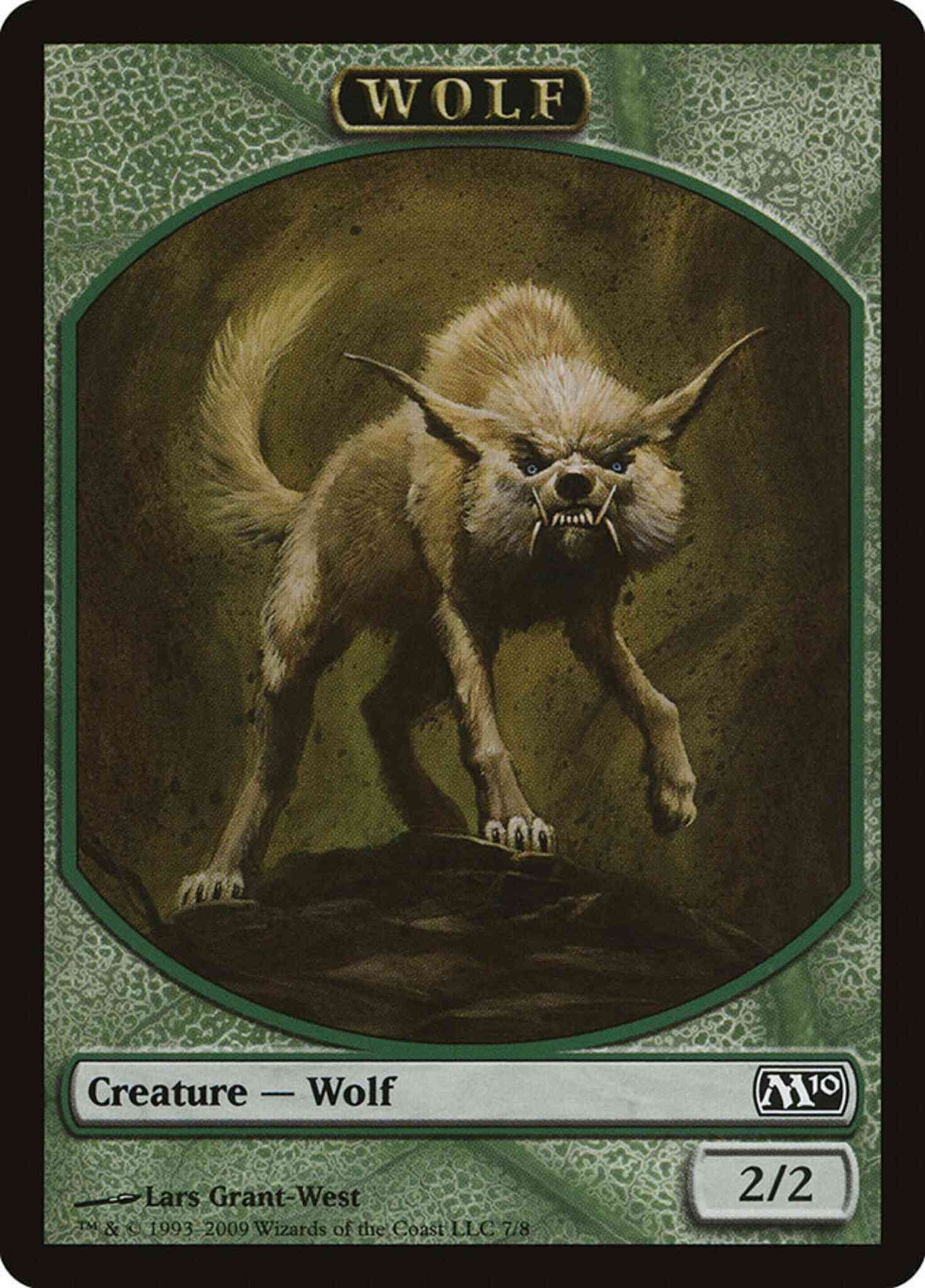 Wolf Token [07] [Magic 2010 Tokens] [Non-Foil]