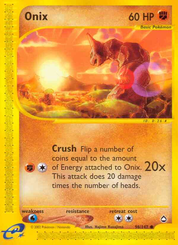 Onix - 98/147 - Common [ecard2-98] [Reverse Holo]