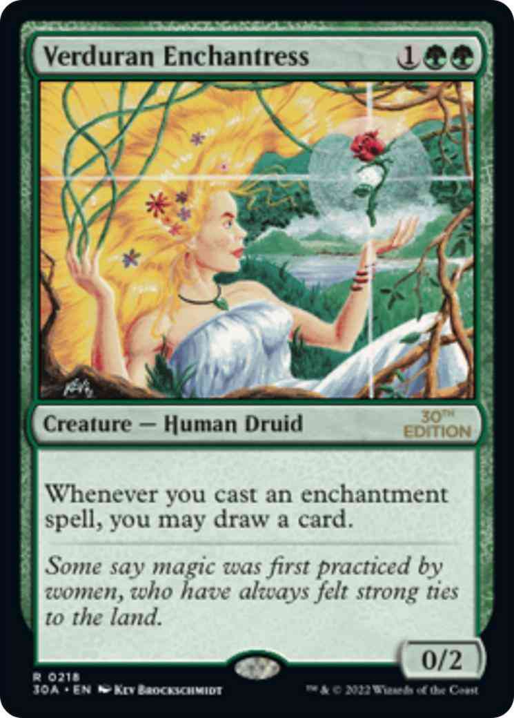 Verduran Enchantress [218] [30th Anniversary Edition] [Non-Foil]