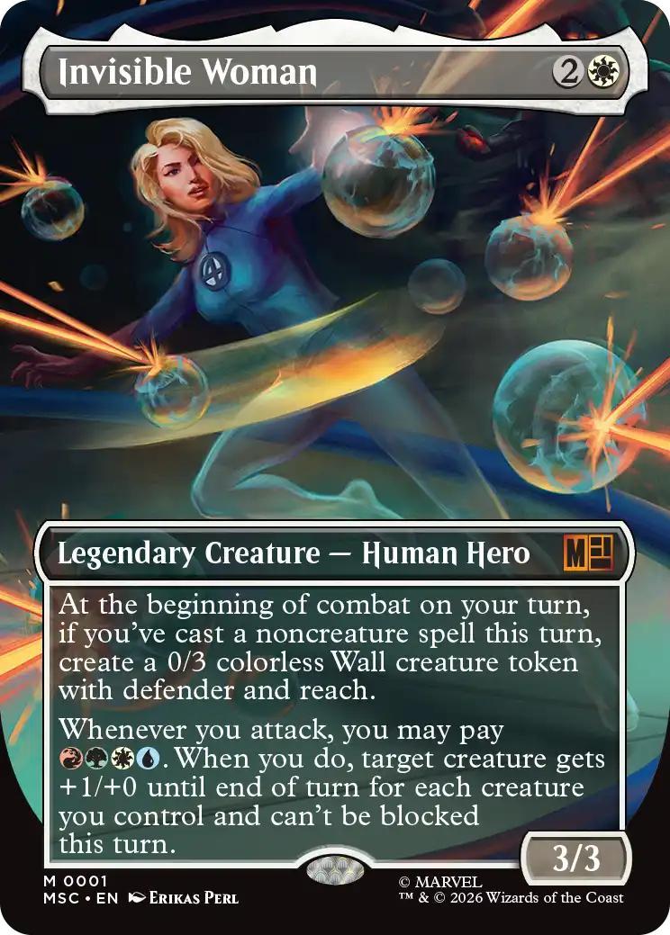 Invisible Woman [1] [Borderless] [Marvel Super Heroes: Commander] [Non-Foil]