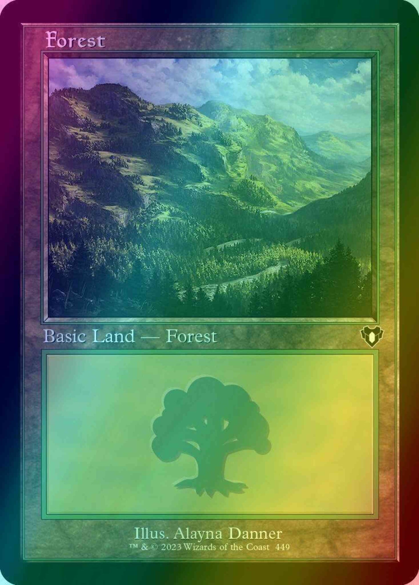 Forest [449] [Retro Frame] [Commander Masters] [Foil]