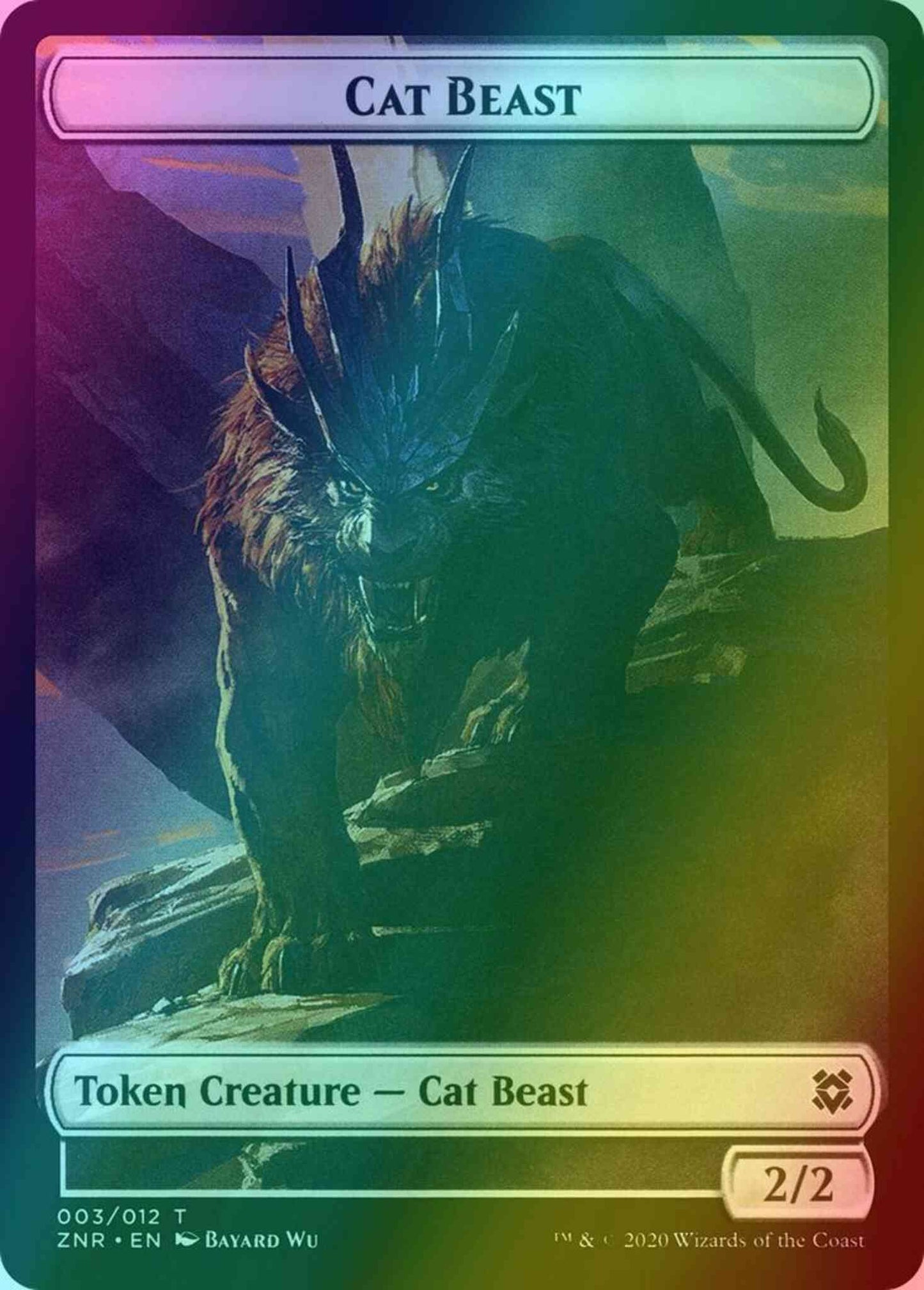 Cat Beast Token (03) // Insect Token (07) [Zendikar Rising Tokens] [Foil]