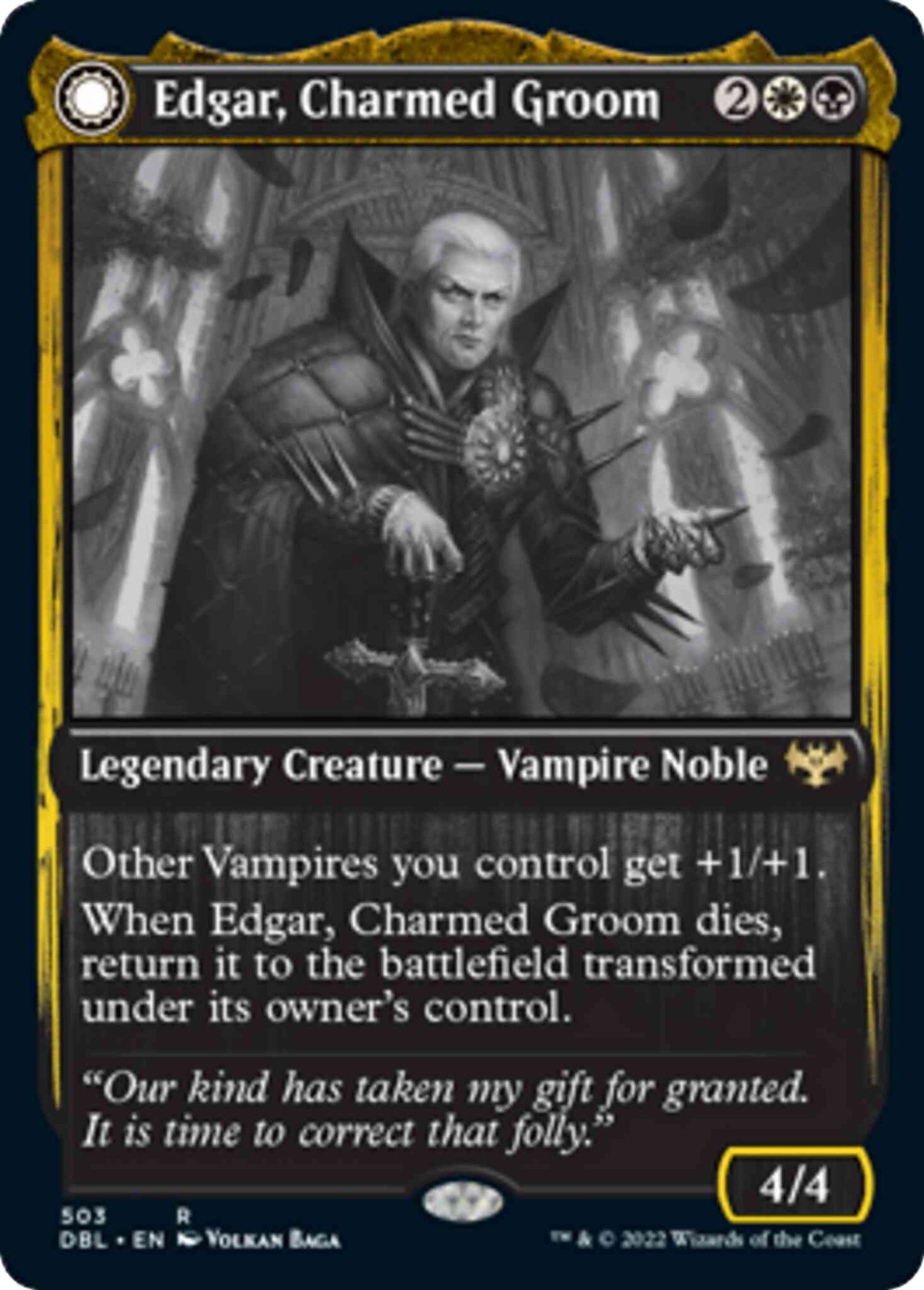Edgar, Charmed Groom // Edgar Markov's Coffin [503] [Innistrad: Double Feature] [Non-Foil]