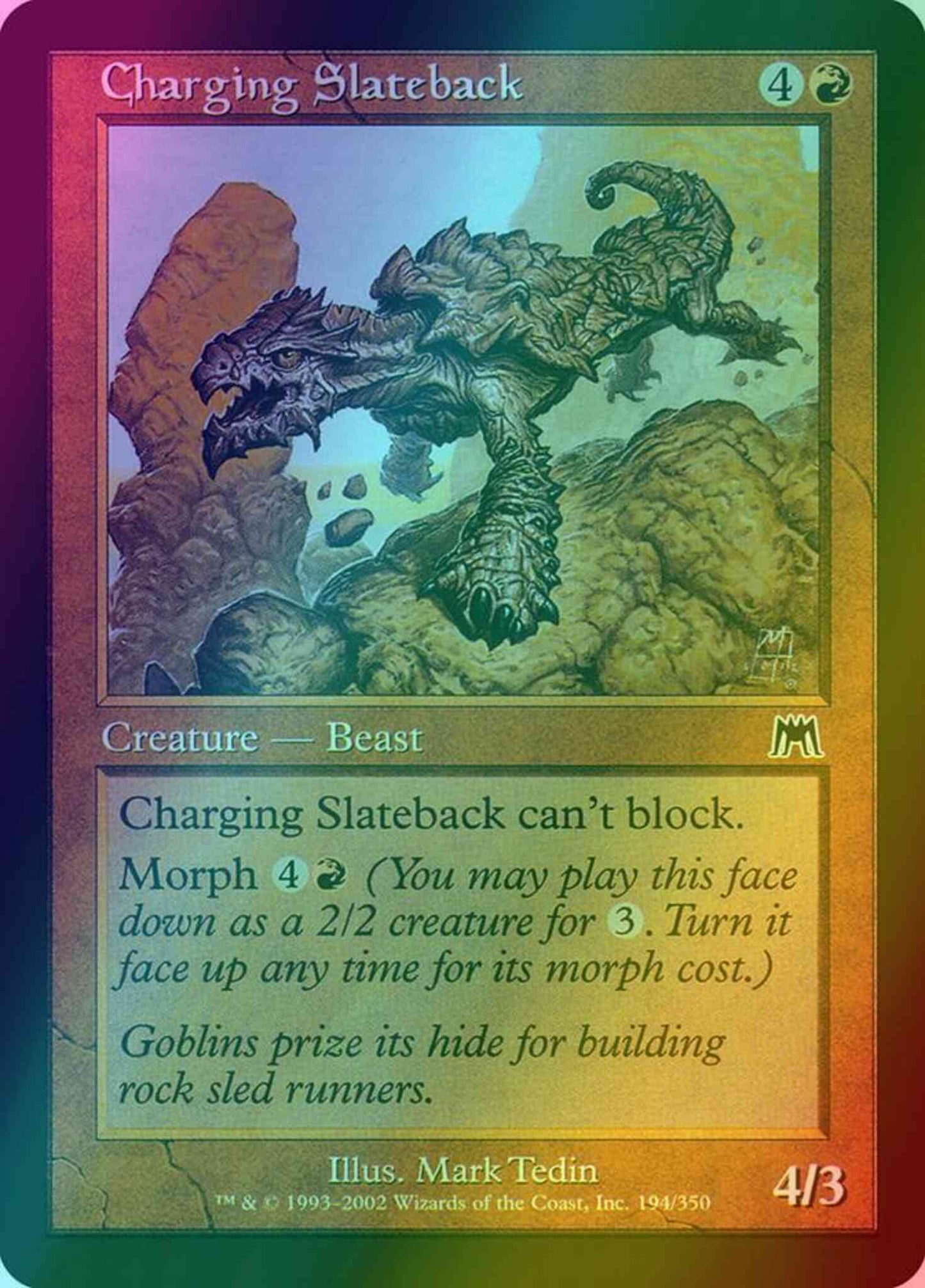 Charging Slateback [194] [Onslaught] [Foil]