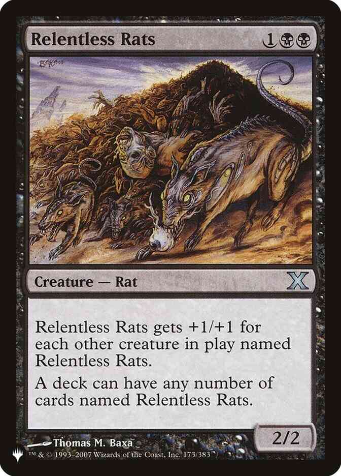 Relentless Rats [10E-173] [The List] [Non-Foil]