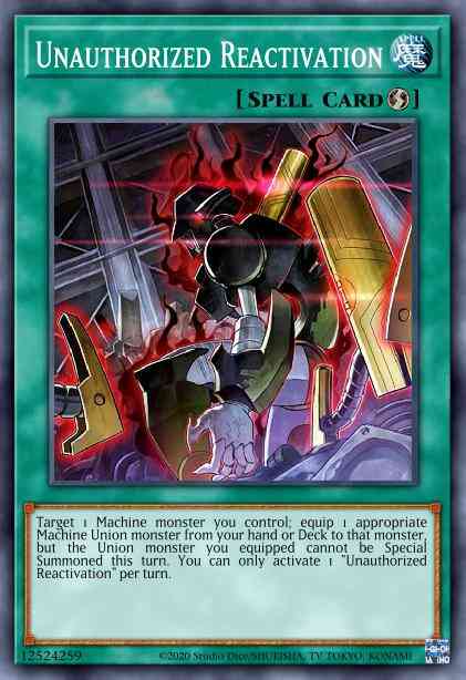 Unauthorized Reactivation - SR10-EN041 - Super Rare - 1st Edition