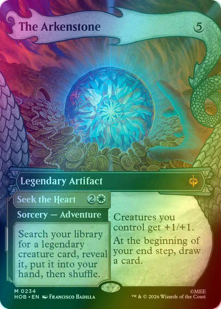 The Arkenstone // Seek the Heart [234] [Borderless] [Dragon Hoard] [The Hobbit] [Foil]