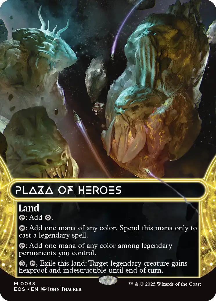 Plaza of Heroes [33] [Borderless] [Edge of Eternities: Stellar Sights] [Non-Foil]