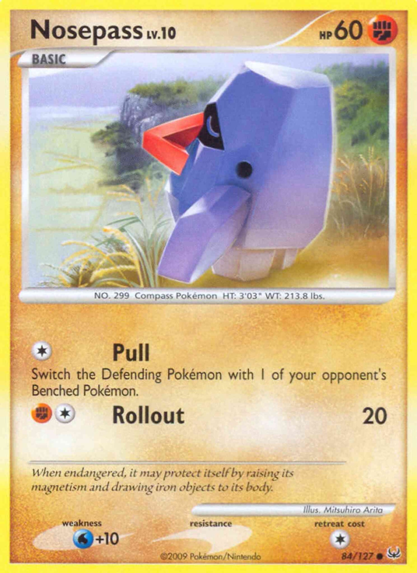 Nosepass - 84/127 - Common [pl1-84] [Reverse Holo]