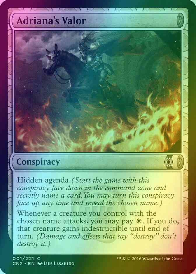 Adriana's Valor [1] [Conspiracy Take The Crown] [Foil]