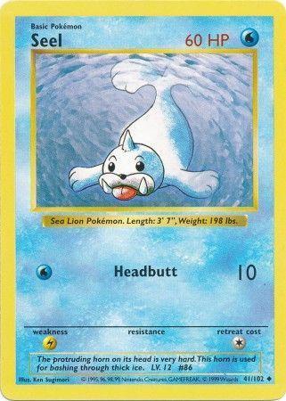 Seel - 41/102 - Uncommon - Shadowless [base1S-41] [Non-Holo]