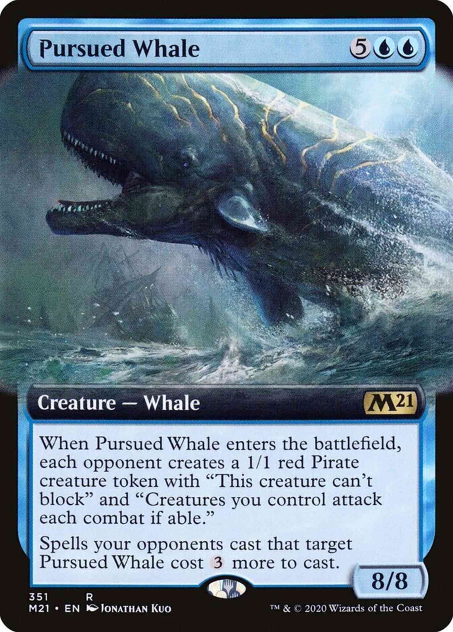 Pursued Whale [351] [Extended Art] [Core Set 2021] [Non-Foil]