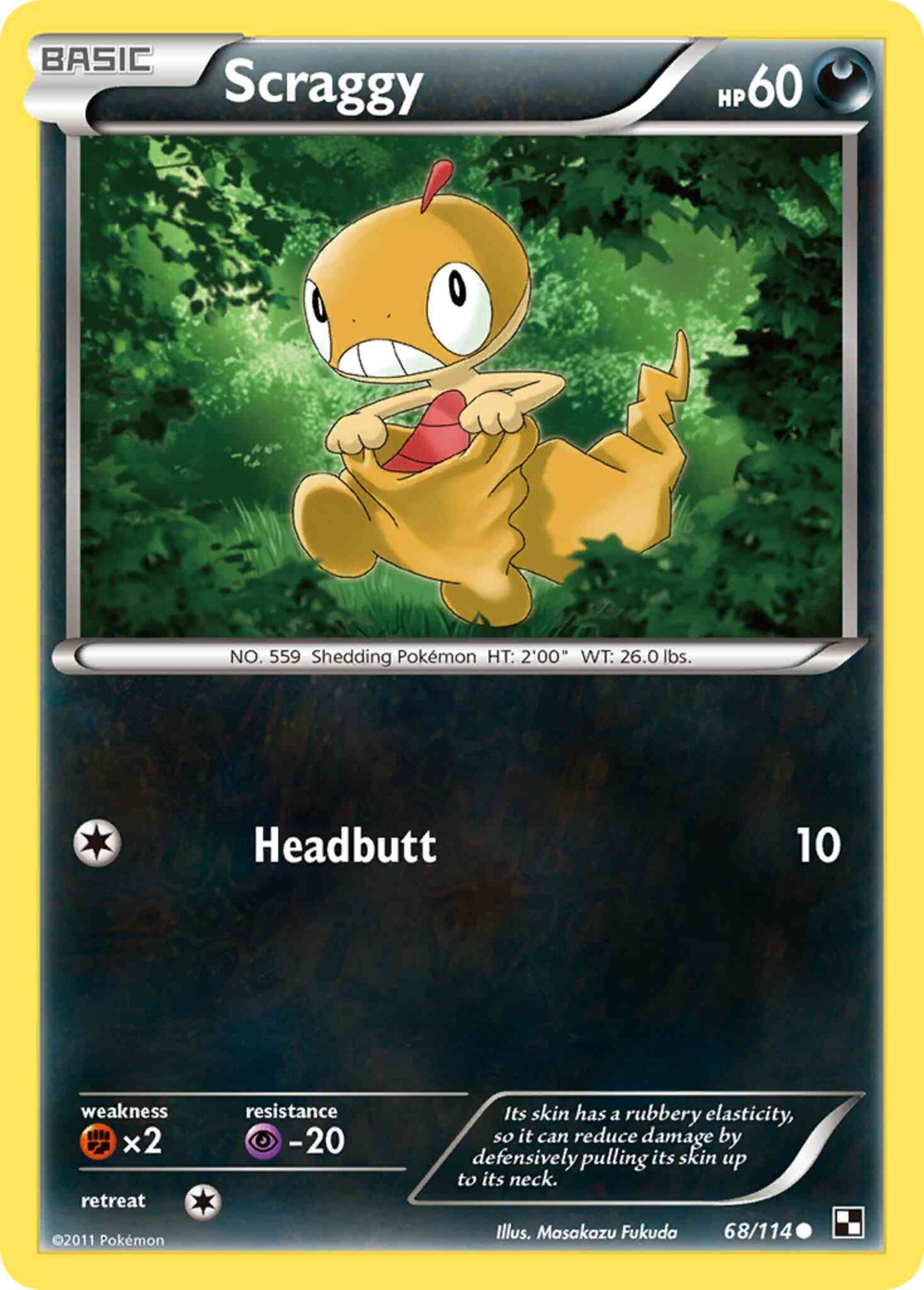 Scraggy - 68/114 - Common [bw1-68] [Non-Holo]