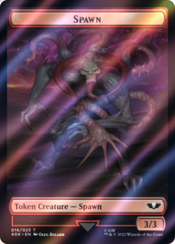 Plaguebearer of Nurgle Token (15) // Spawn Token (16) [Universes Beyond: Warhammer 40,000: Tokens] [Surge Foil]