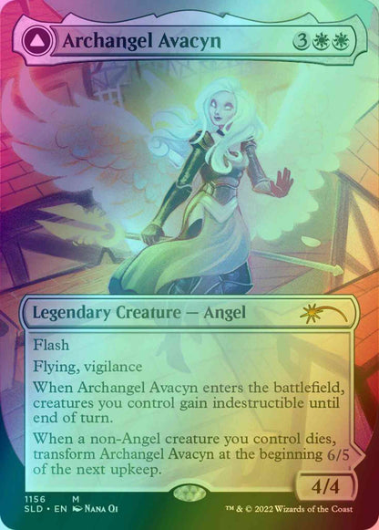 Archangel Avacyn // Avacyn, the Purifier [1156] [Borderless] [From Cute to Brute] [Secret Lair Drop] [Foil]