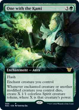 One with the Kami [69] [Extended Art] [Kamigawa: Neon Dynasty: Commander] [Non-Foil]