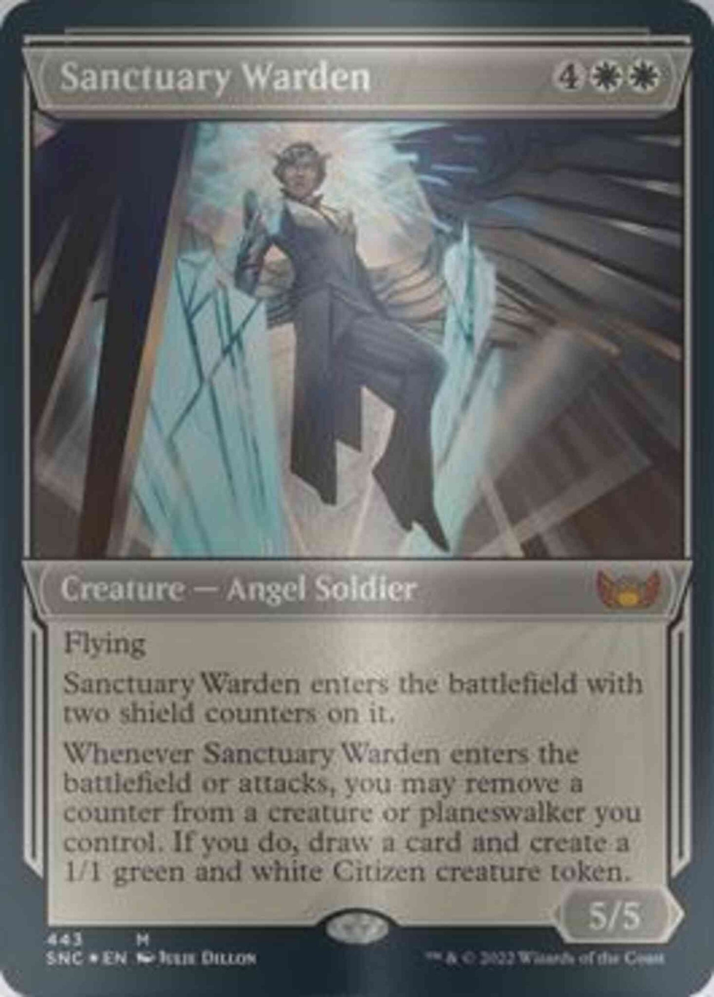 Sanctuary Warden [443] [Art Deco Showcase] [Streets of New Capenna] [Etched Foil]