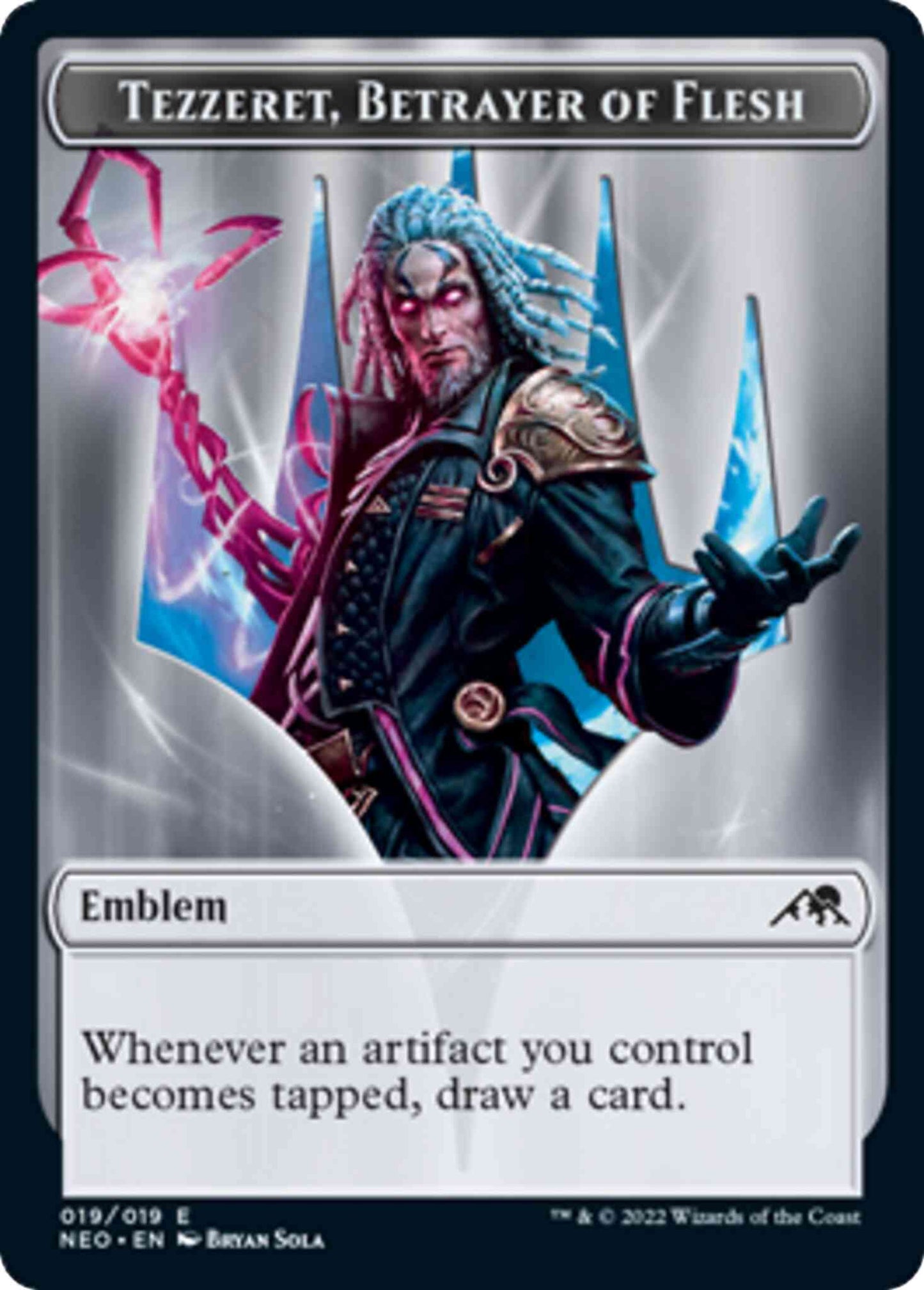 Tezzeret, Betrayer of Flesh Emblem [19] [Kamigawa: Neon Dynasty: Tokens] [Non-Foil]