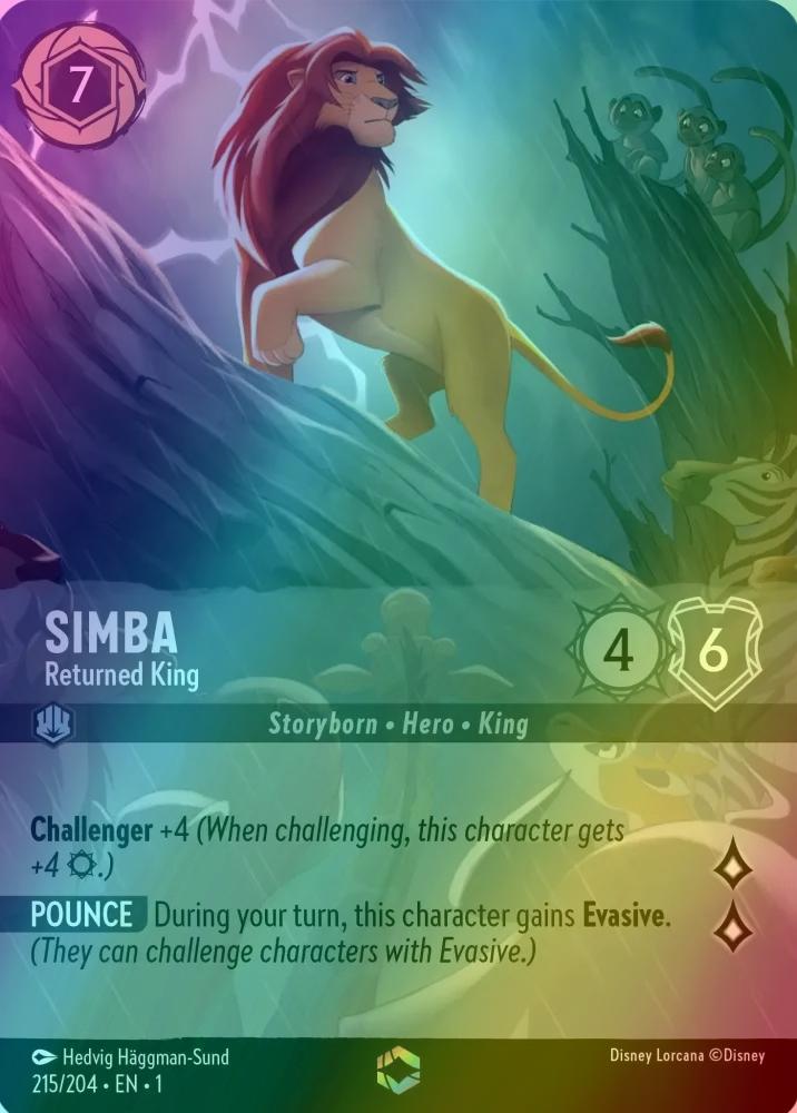 Simba - Returned King (Enchanted) - 215/204 [The First Chapter] [Holofoil]