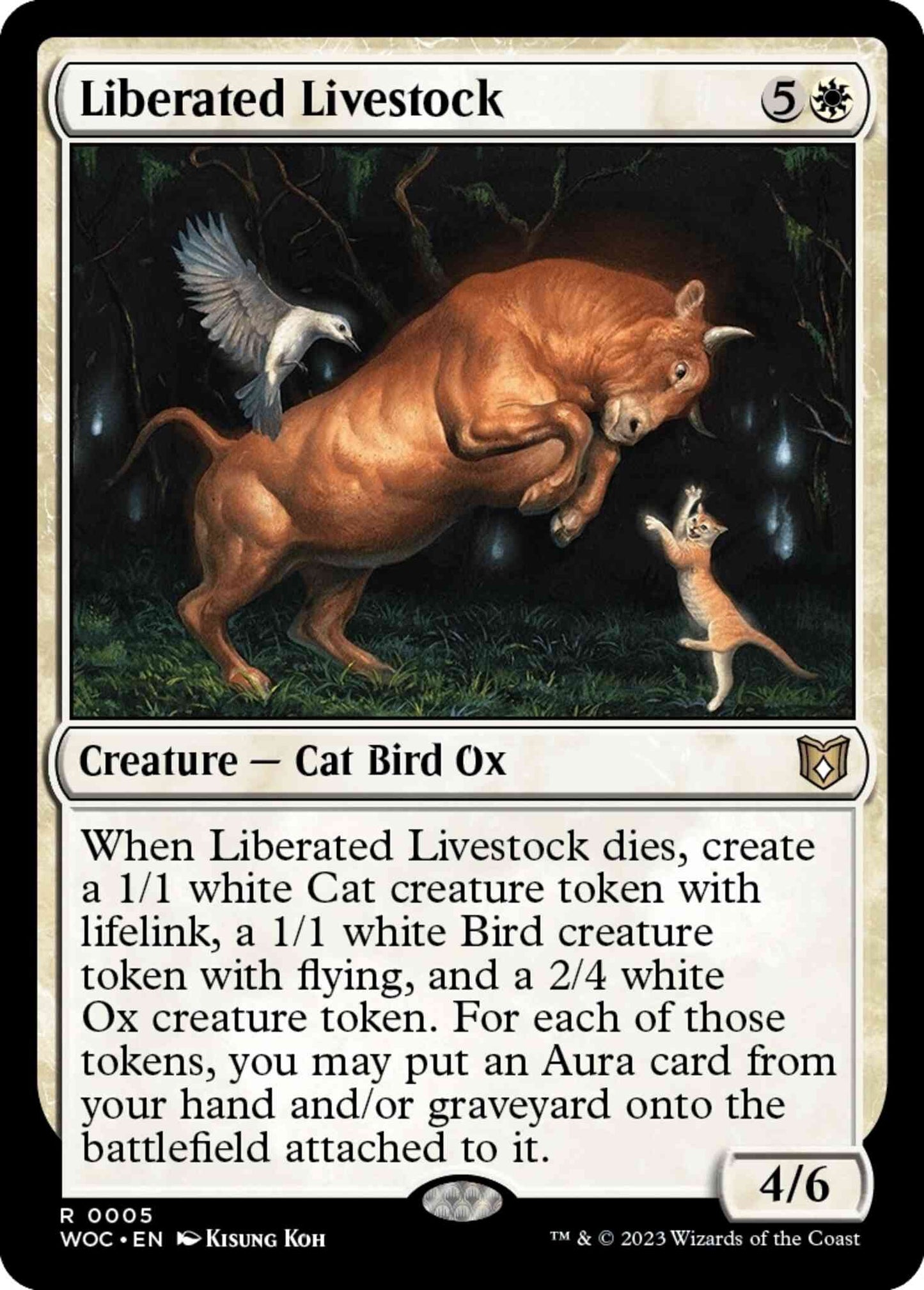 Liberated Livestock [5] [Wilds of Eldraine: Commander] [Non-Foil]