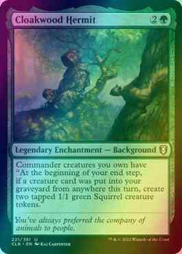 Cloakwood Hermit [221] [Commander Legends: Battle for Baldur's Gate] [Foil]