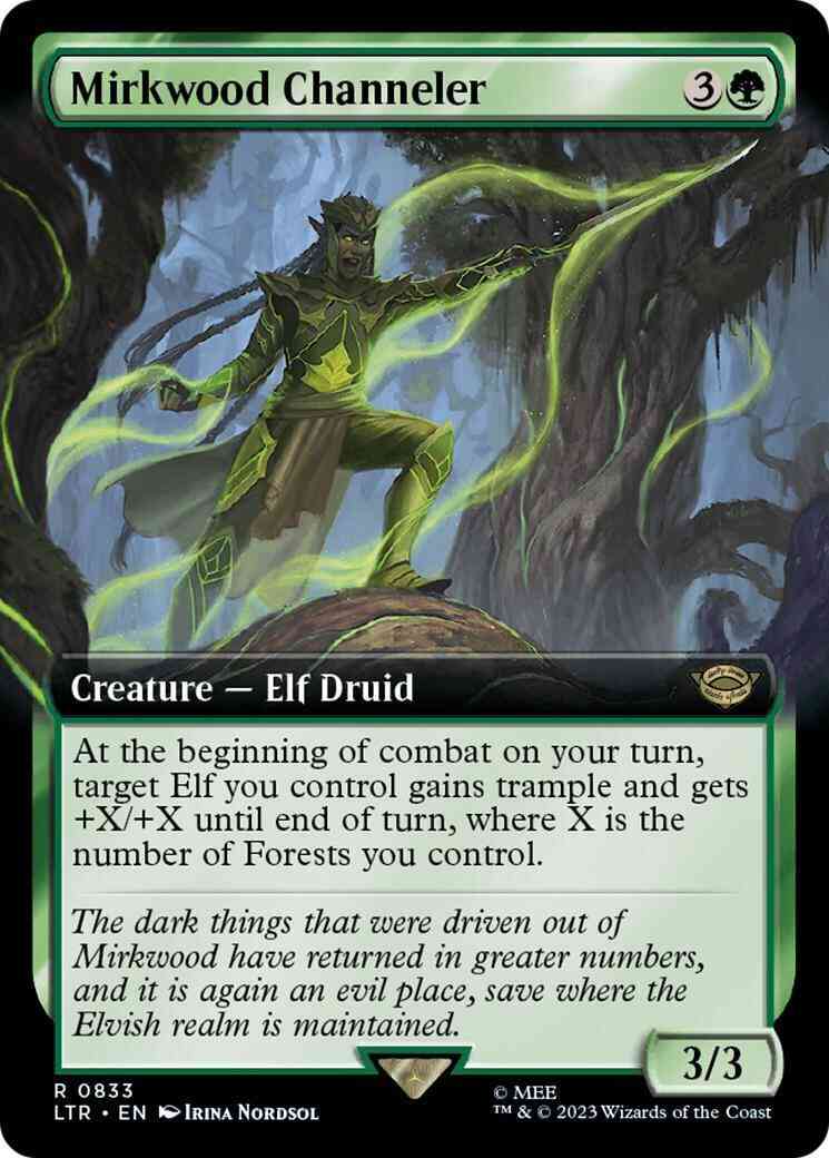 Mirkwood Channeler [833] [Extended Art] [Jumpstart Exclusive] [The Lord of the Rings: Tales of Middle-earth] [Non-Foil]