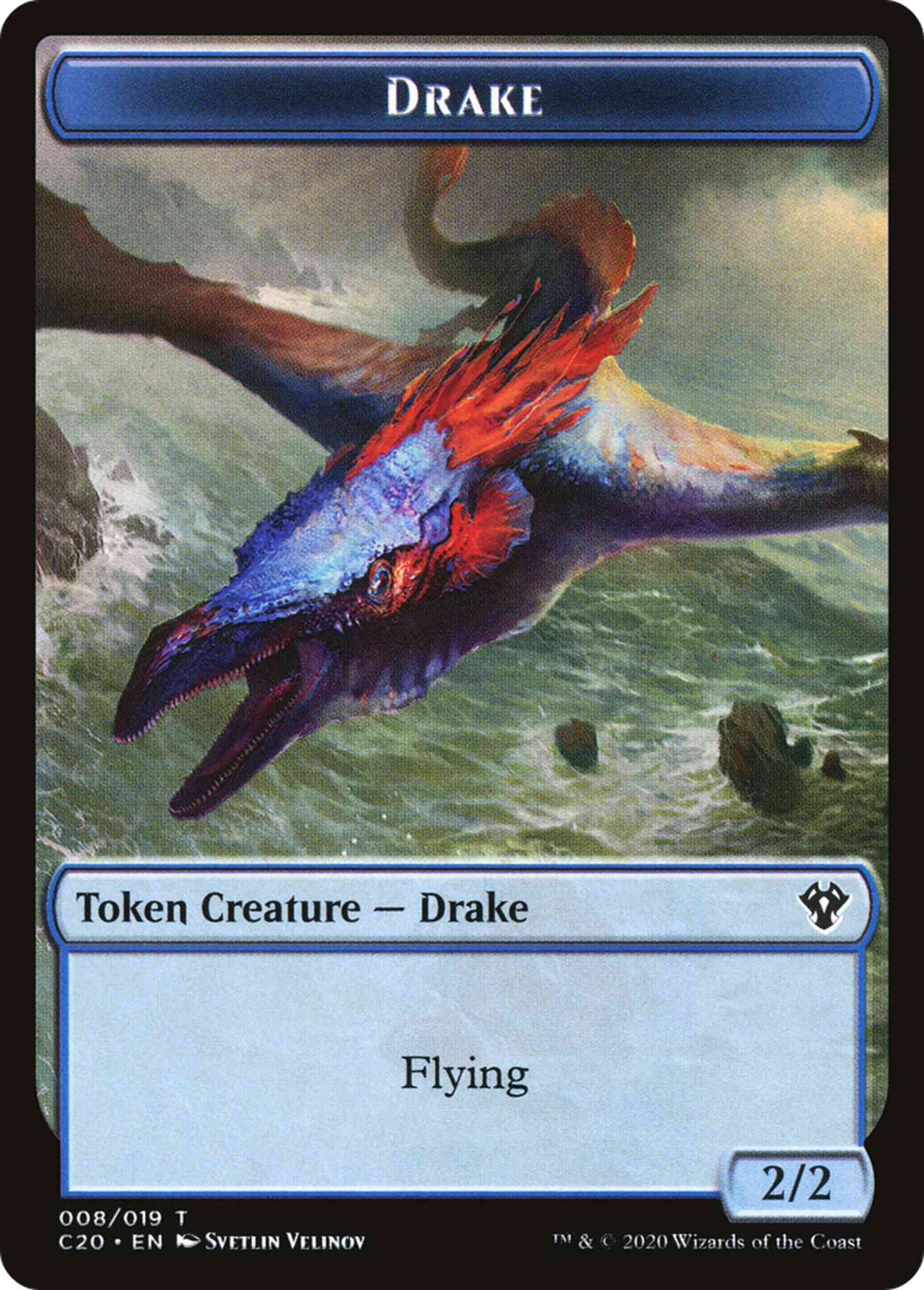 Drake Token (08) // Soldier Token (05) [C20/C20 Set Symbol] [Commander 2020 Tokens] [Non-Foil]