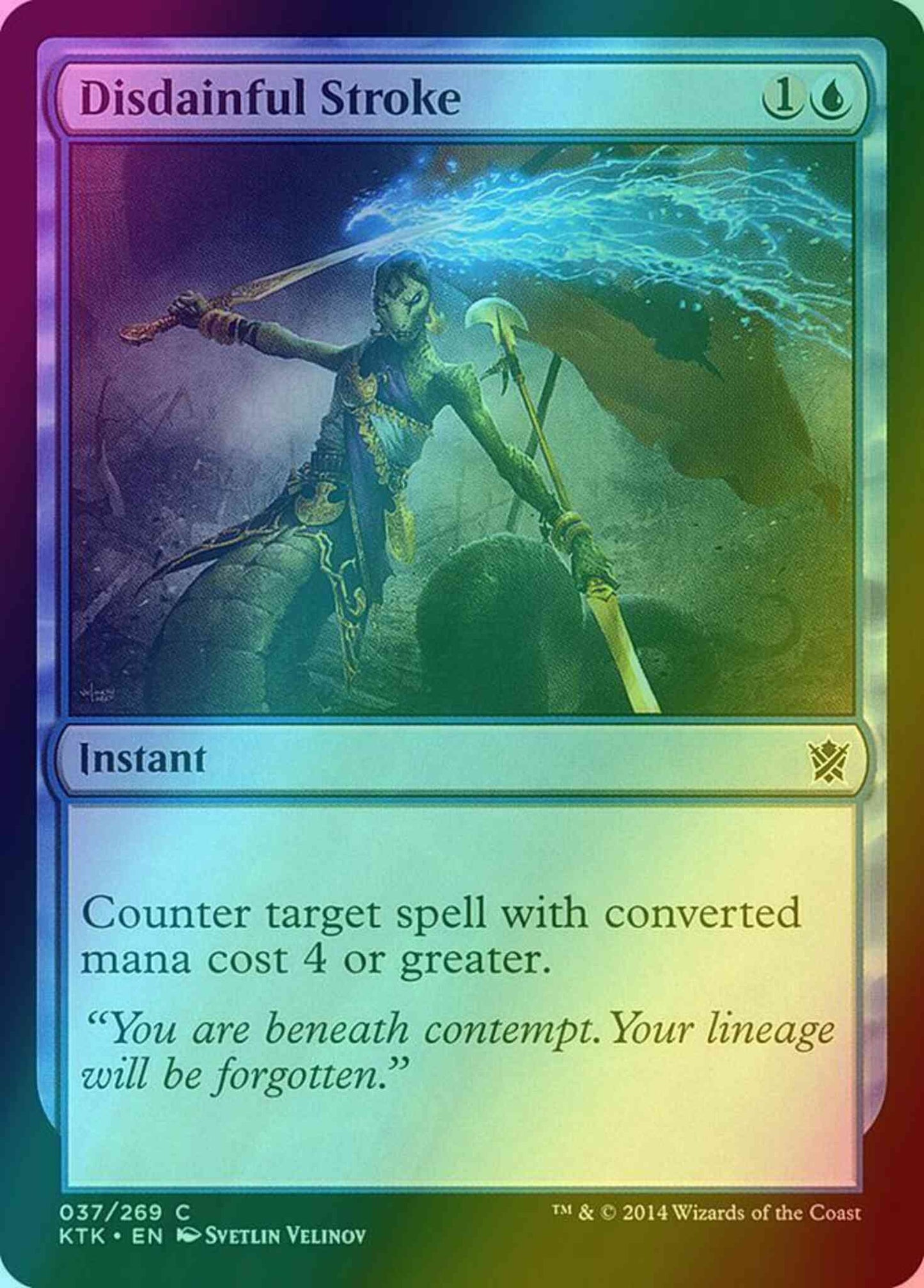Disdainful Stroke [37] [Khans Of Tarkir] [Foil]