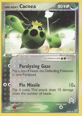Team Aqua's Cacnea - 24/95 - Promo [Prerelease] [EX4MSP-24] [Non-Holo]