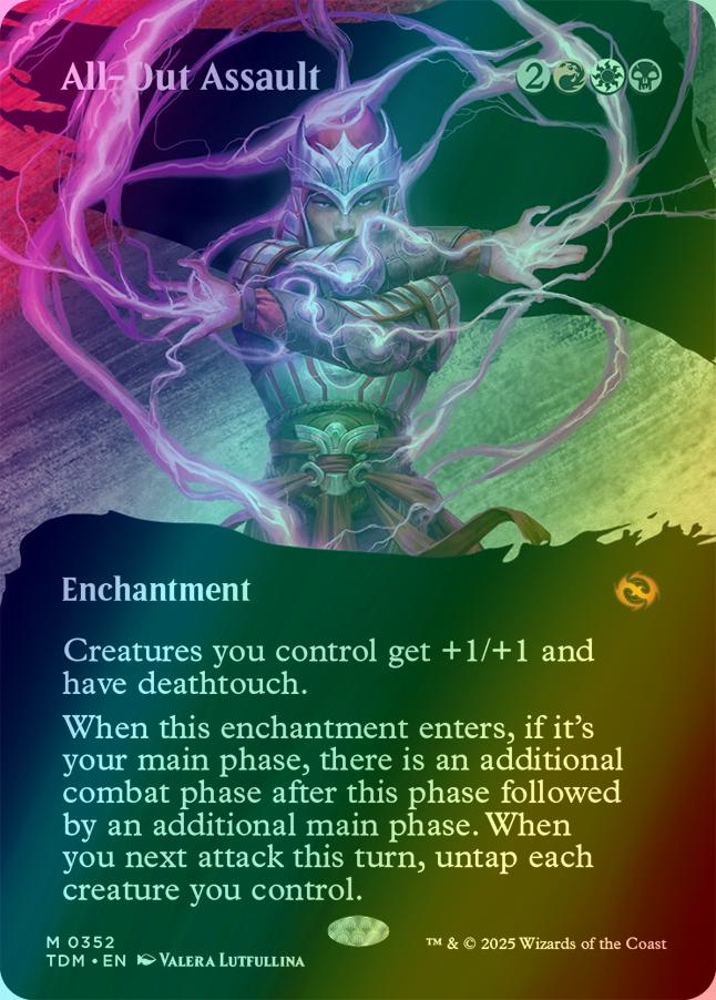 All-Out Assault [352] [Borderless] [Clan] [Tarkir: Dragonstorm] [Foil]