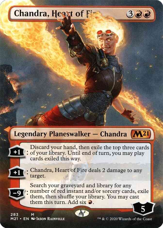 Chandra, Heart of Fire [283] [Borderless] [Core Set 2021] [Non-Foil]