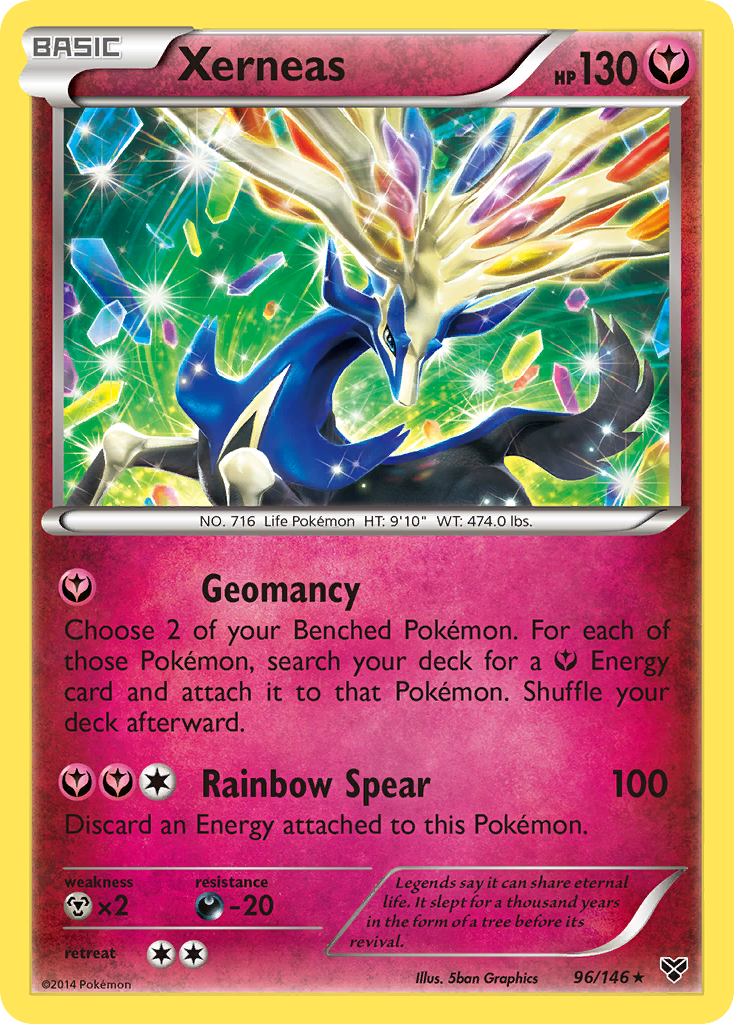Xerneas - Cracked Ice Holo - 96/146 - Rare [xy1-96] [Holo]