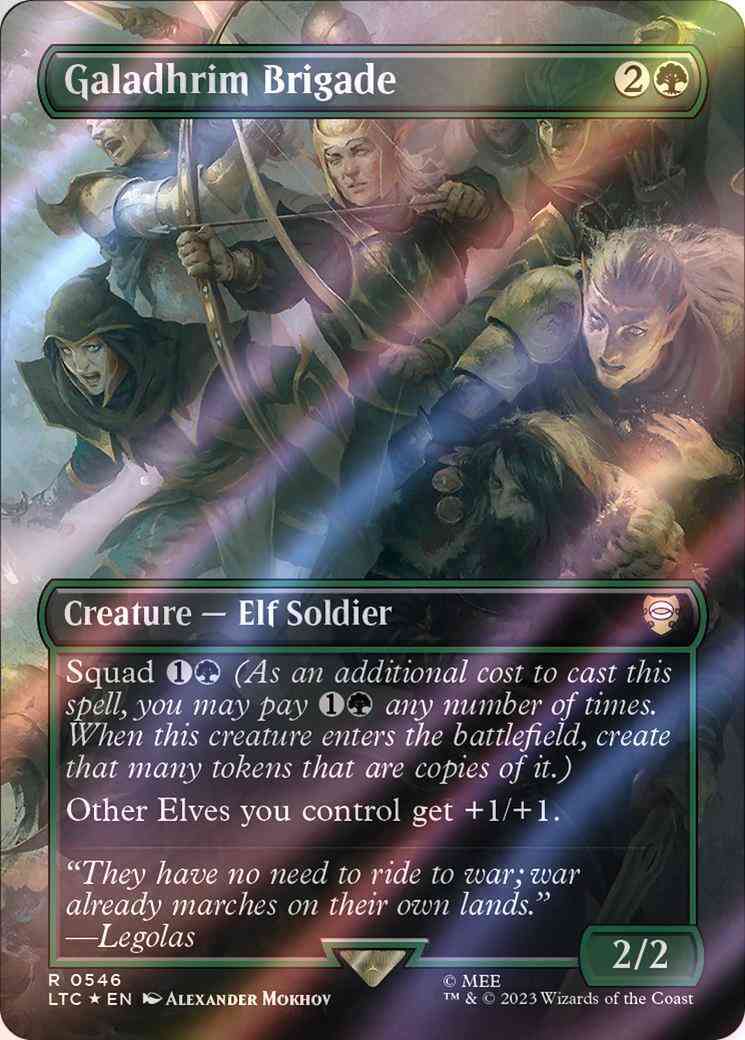 Galadhrim Brigade [546] [Borderless] [The Lord of the Rings: Tales of Middle-earth: Commander] [Surge Foil]