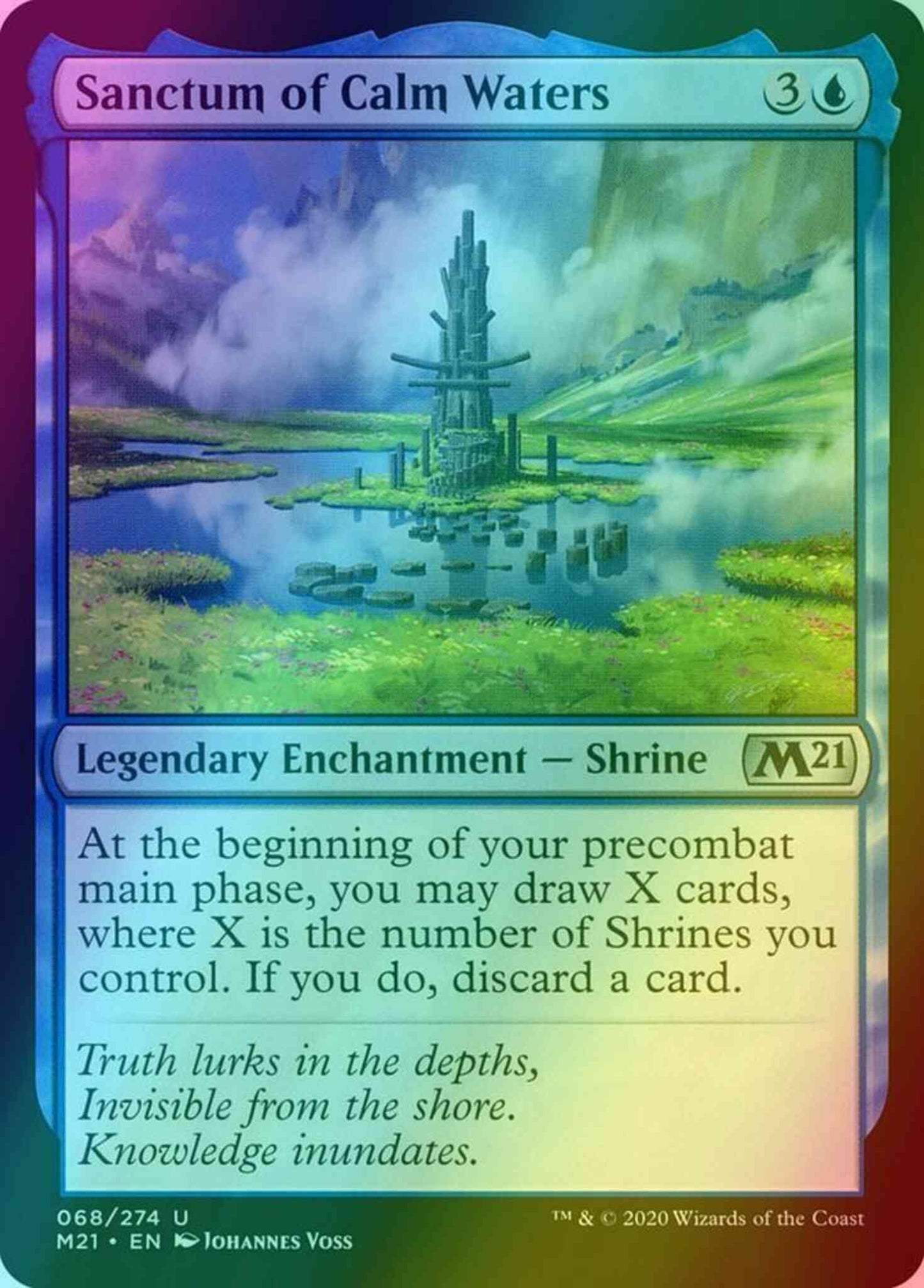 Sanctum of Calm Waters [68] [Core Set 2021] [Foil]