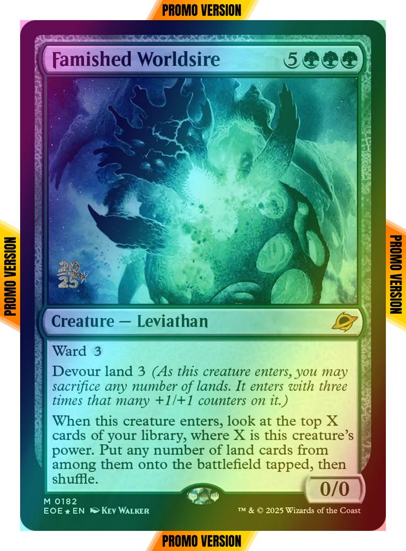 Famished Worldsire [182s] [Prerelease] [Edge of Eternities: Promos] [Foil]