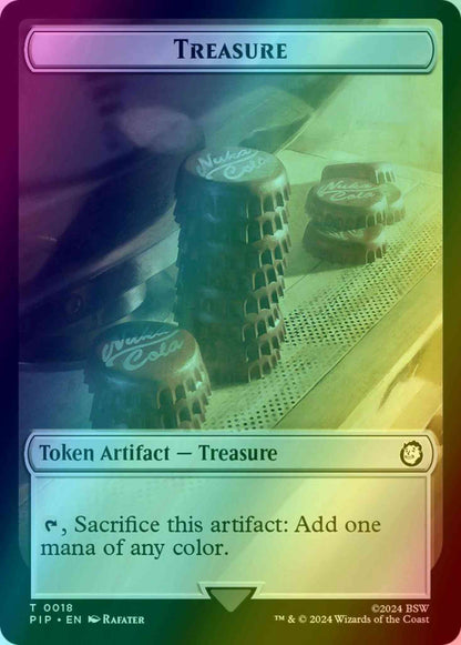 Treasure Token (18) // Warrior Token (05) [Fallout: Tokens] [Foil]