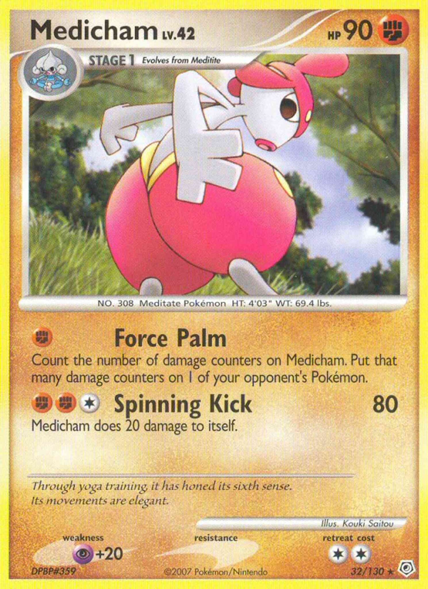 Medicham - 32/130 - Rare [dp1-32] [Non-Holo]