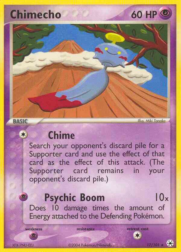 Chimecho - 17/101 - Rare [ex5-17] [Reverse Holo]