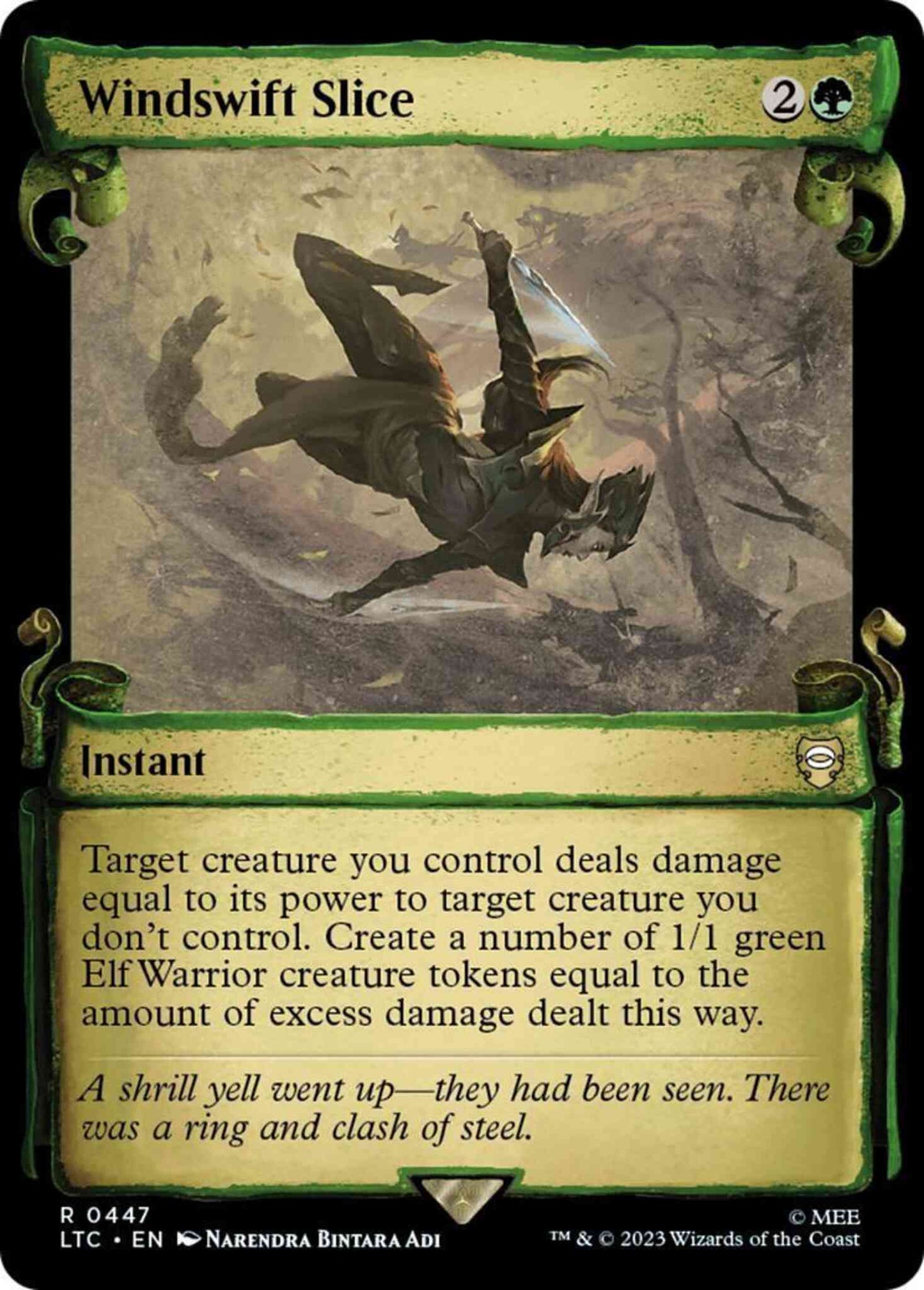 Windswift Slice [447] [Scrolls Showcase] [The Lord of the Rings: Tales of Middle-earth: Commander] [Non-Foil]