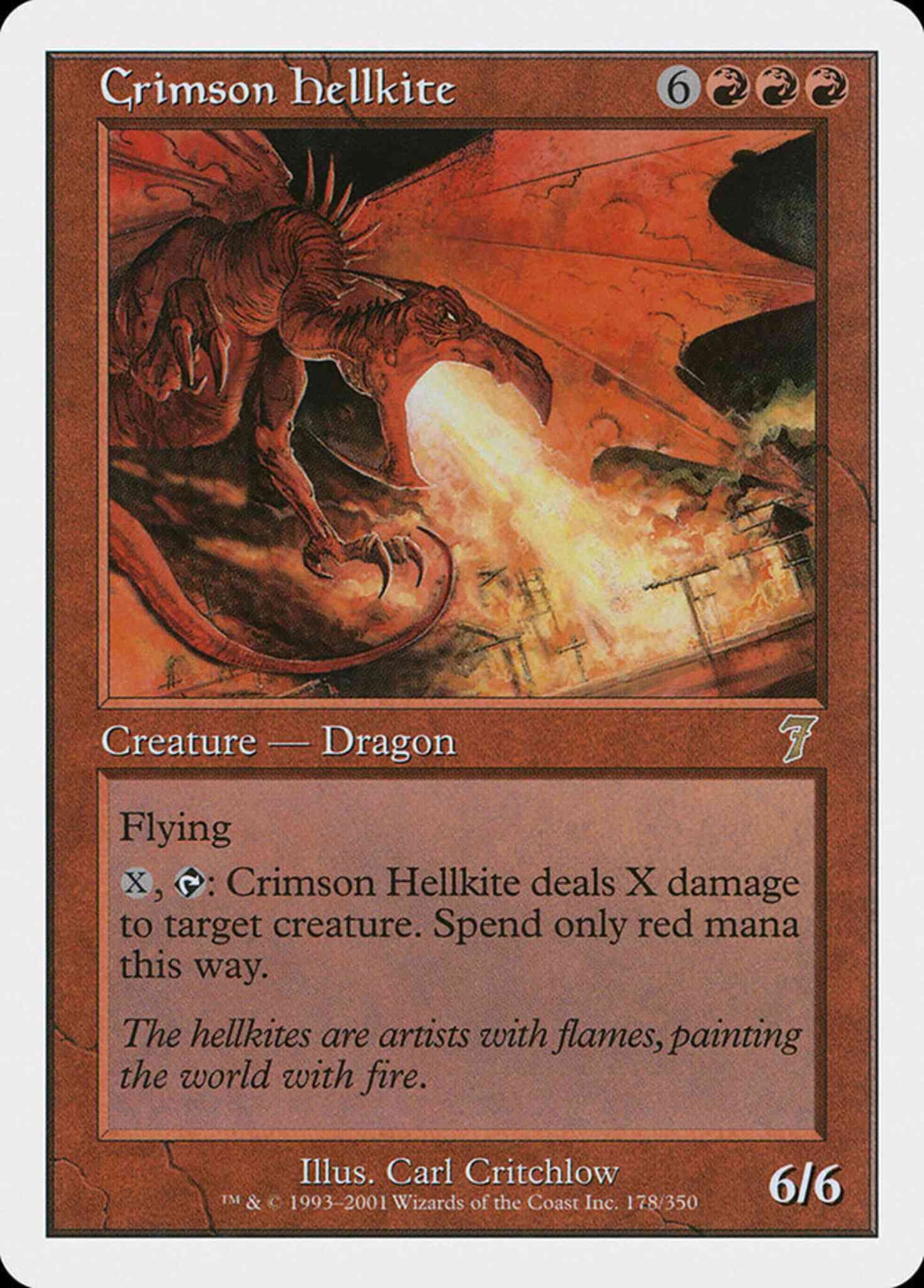 Crimson Hellkite [178] [Seventh Edition] [Non-Foil]