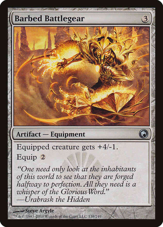 Barbed Battlegear [139] [Scars Of Mirrodin] [Non-Foil]