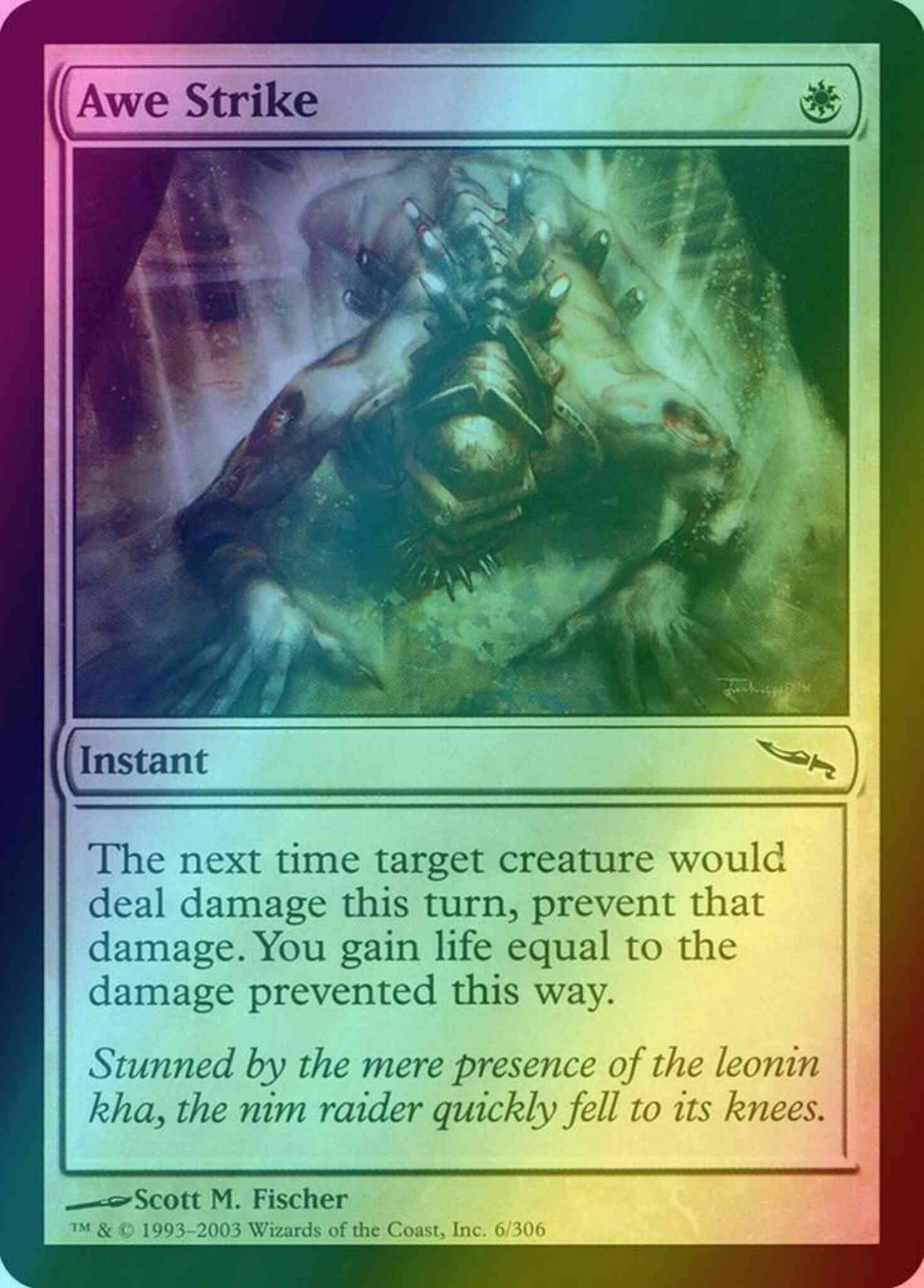 Awe Strike [6] [Mirrodin] [Foil]