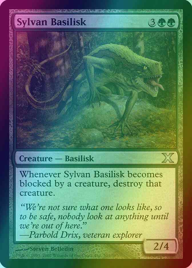 Sylvan Basilisk [301] [Tenth Edition] [Foil]