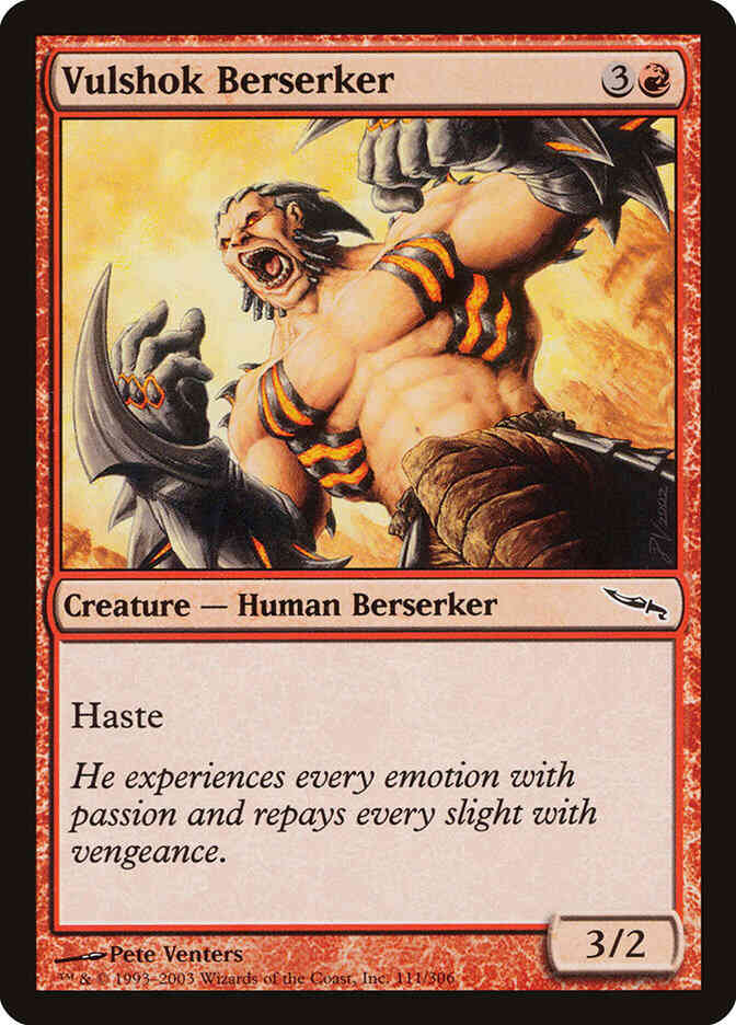 Vulshok Berserker [111] [Mirrodin] [Non-Foil]